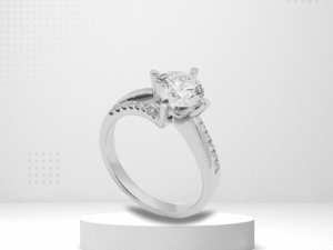 Regal Scroll Solitaire Ring 1